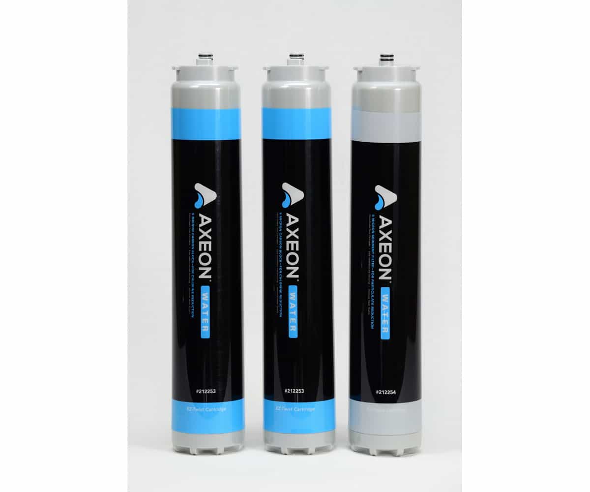 AXEON HYDRO FILTER CARTRIDGE, 3-PACK, TWIST-LOCK, 5 MIC *