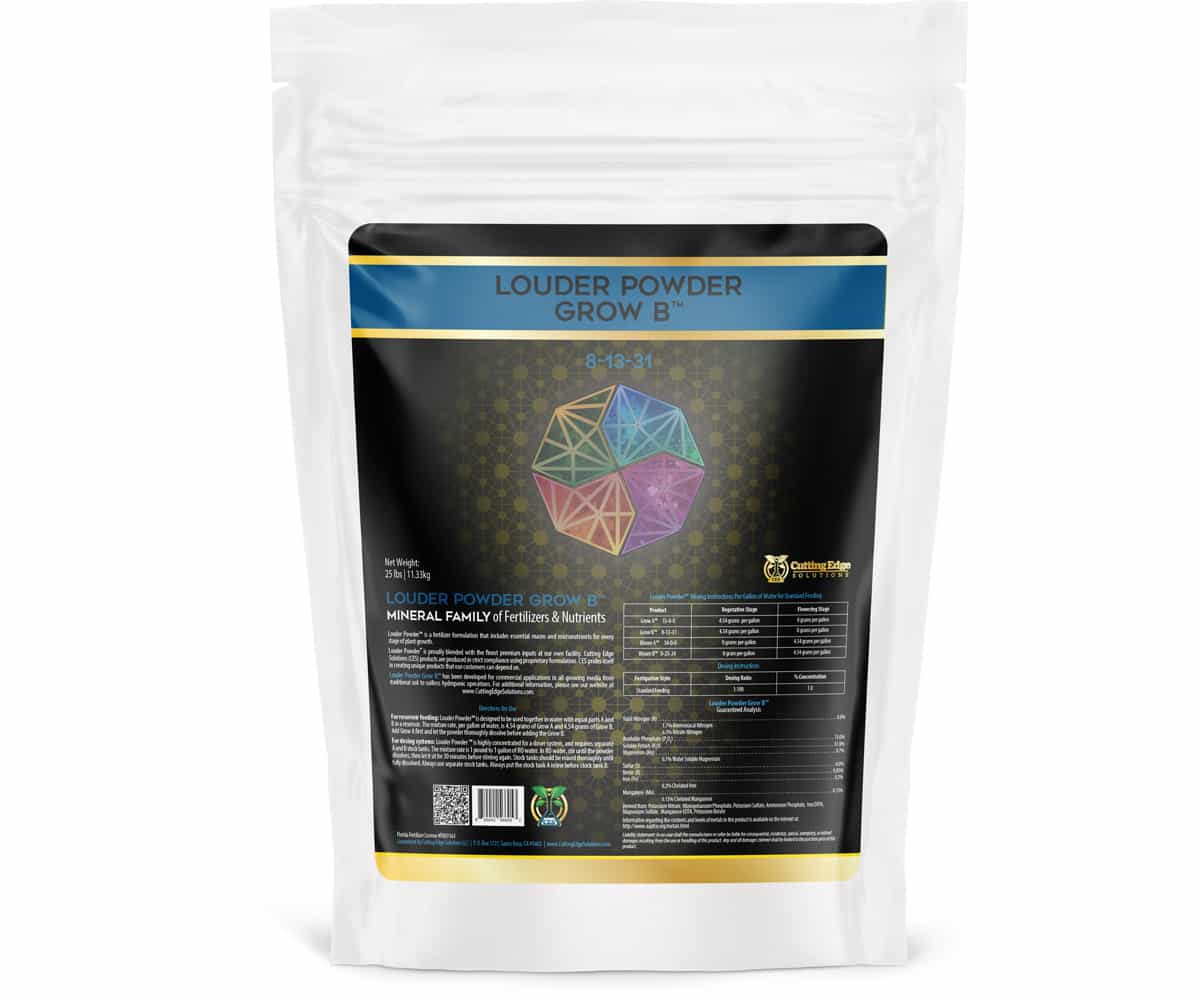 Louder Powder Grow B (8-13-31) 25lb Bag *
