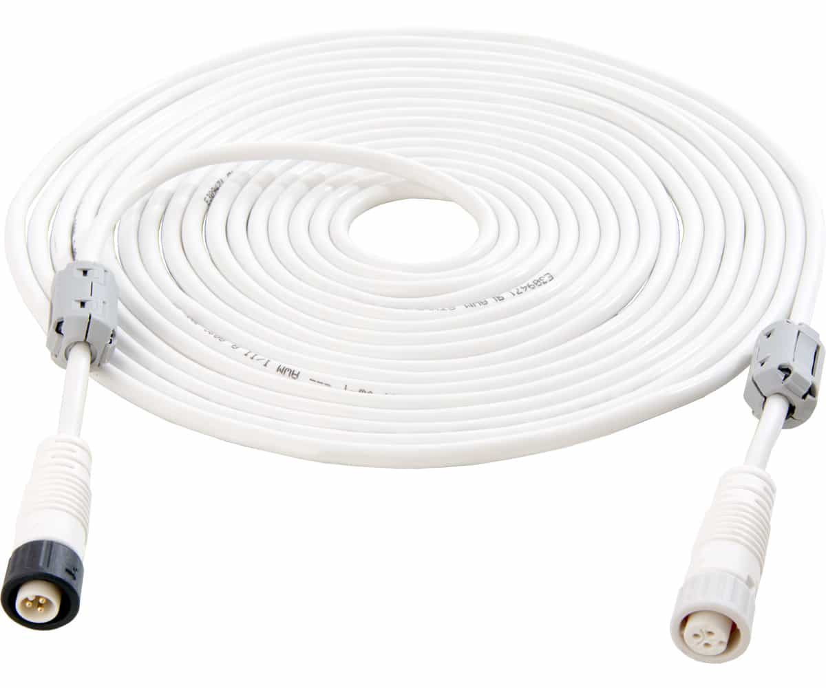20' Mini 3P(M) to Mini 3P(F) WT data link cable, IP65, RF *