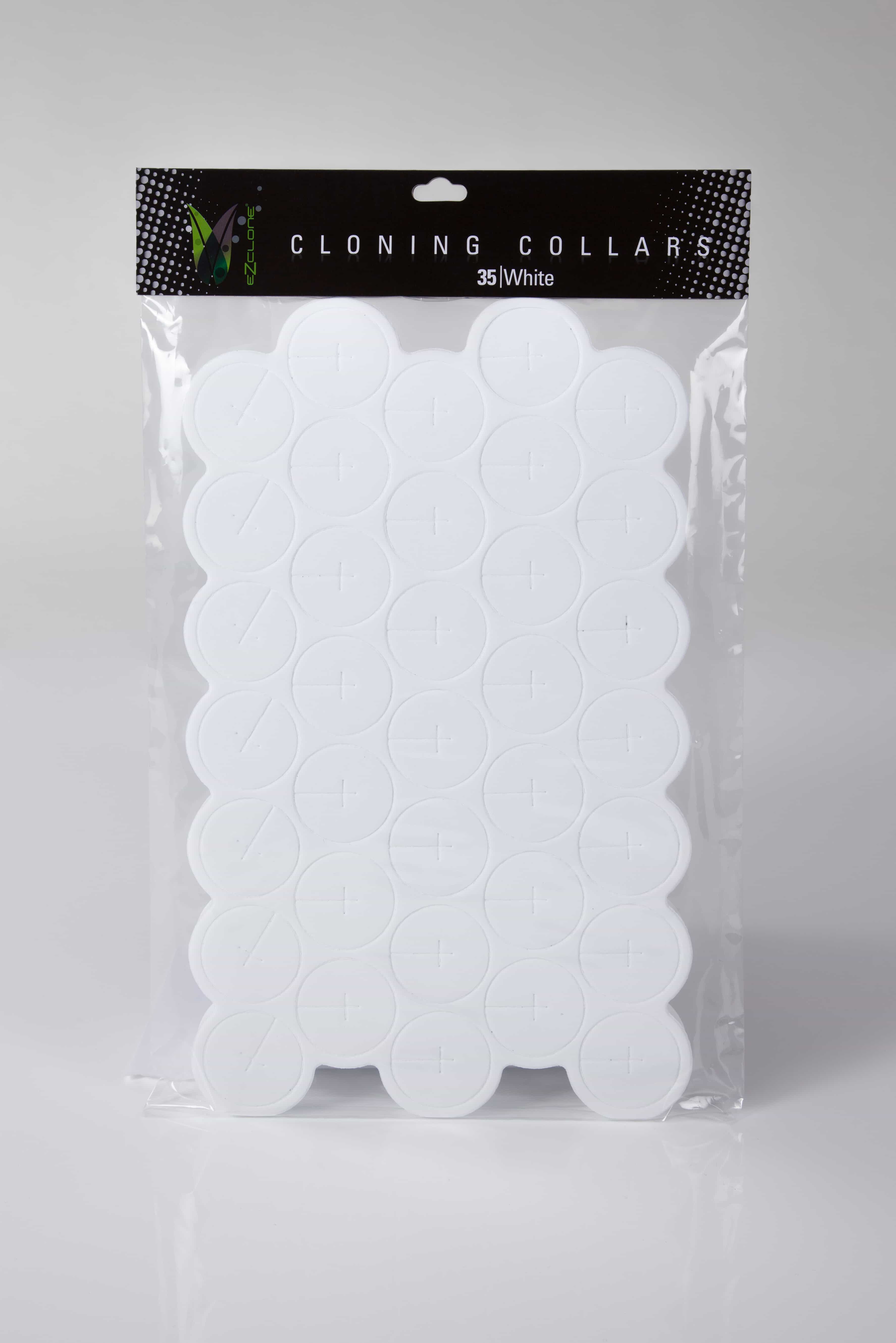 EZ-Clone Soft Cloning Collars, White, pack of 35