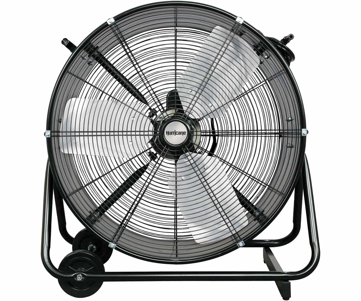 Hurricane Pro Heavy Duty Adjustable Tilt Drum Fan 24 in *