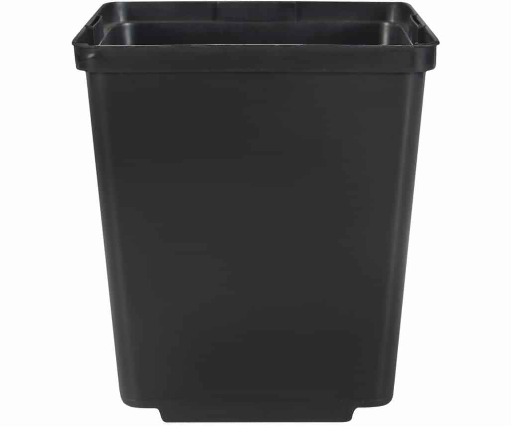 3.5" Square Deep Pot w/tag slot, Black,Case of 832 *