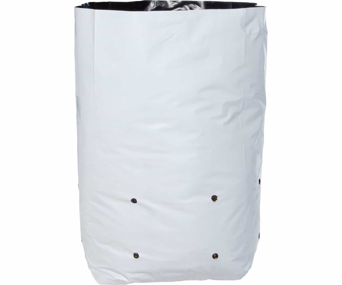 Hydrofarm Black & White Grow Bag, 7 gal (16 packs of 25)