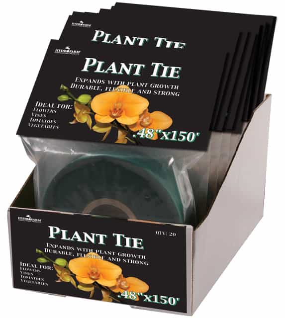 Hydrofarm Plant Tie, 150' x 1/2", 8 mil