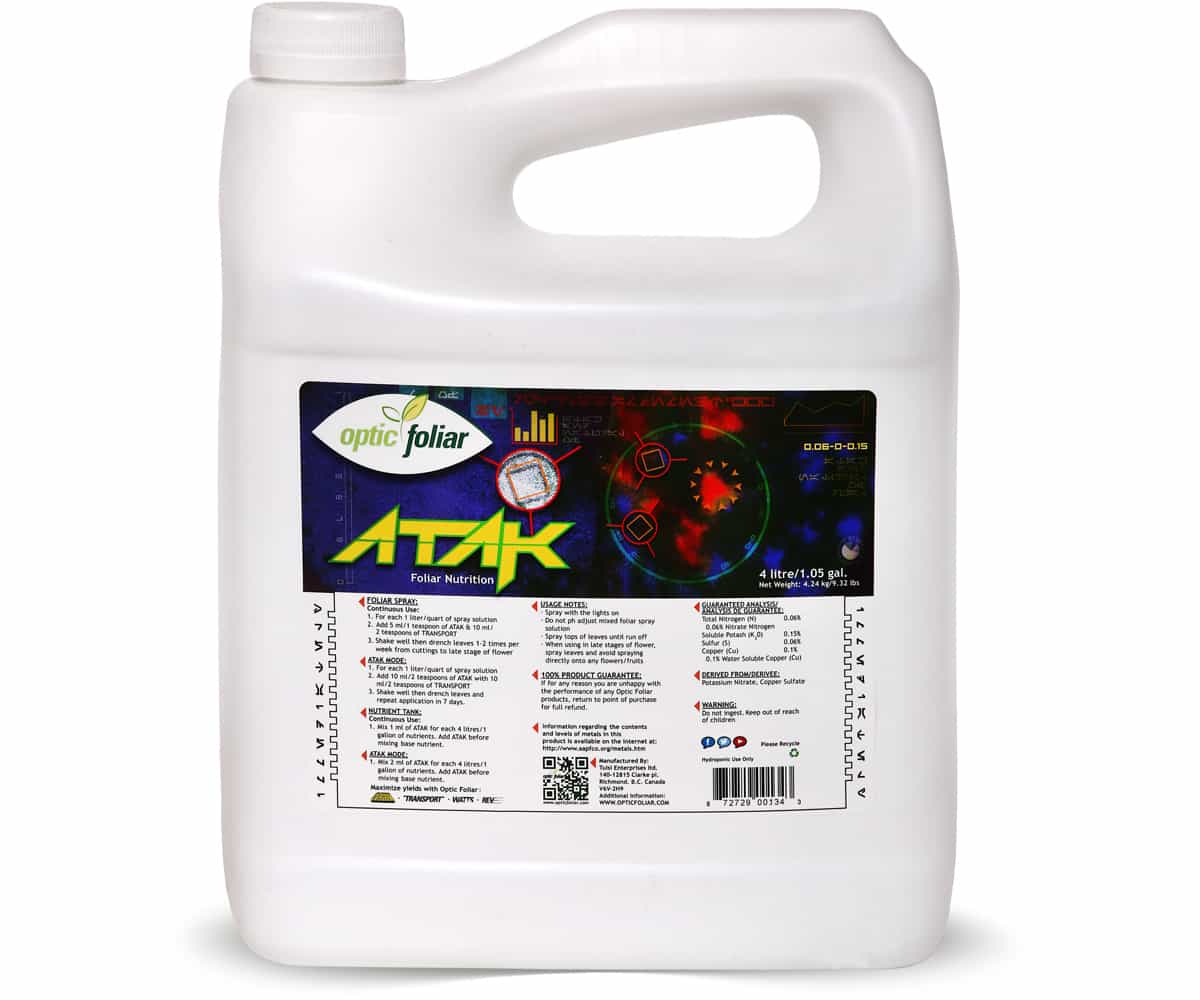 Optic Foliar ATAK CONCENTRATE 4L 1.05gal *