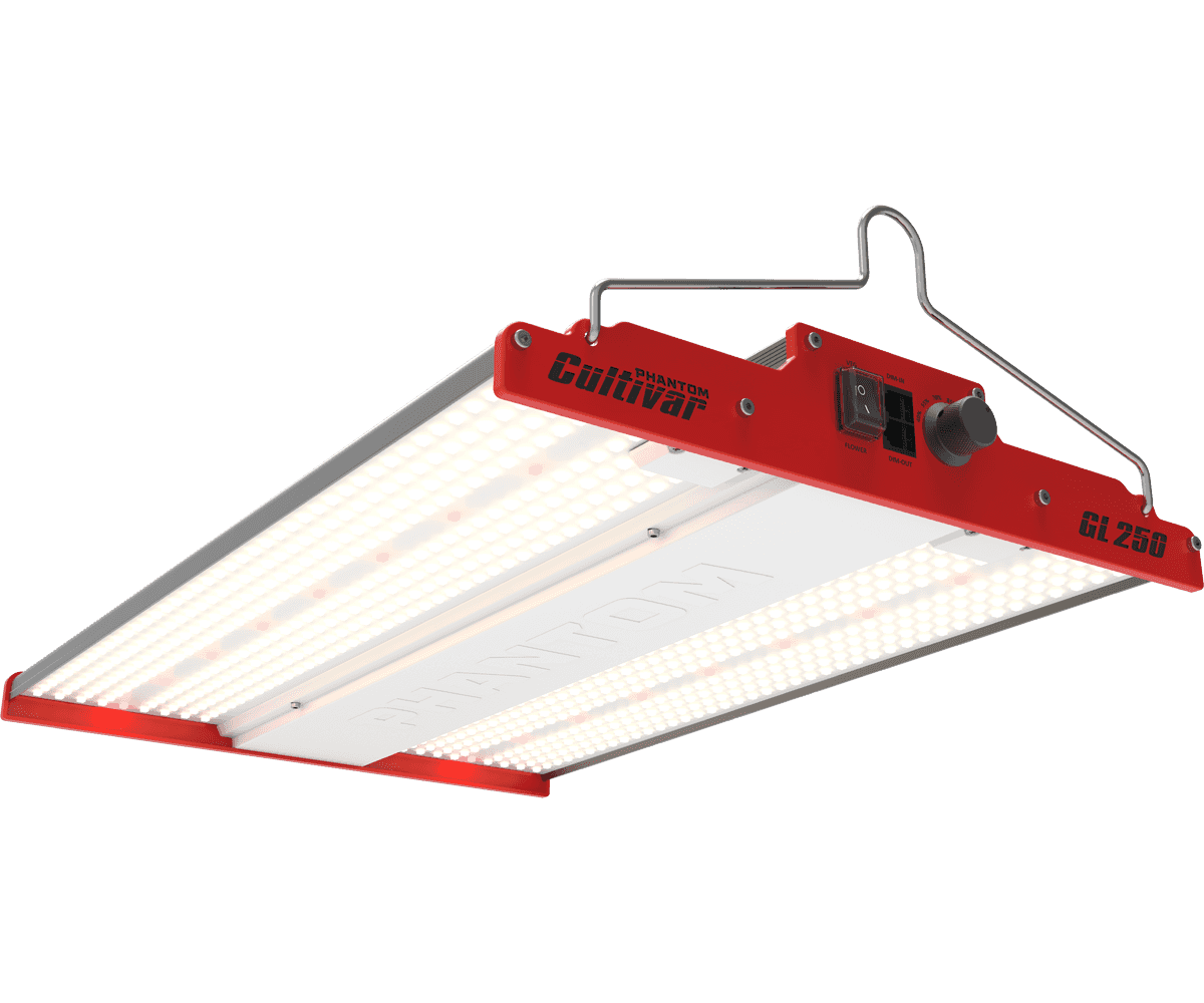 PHANTOM Cultivar GL250 LED Grow Light, 250W (10' 110-120V Plug)