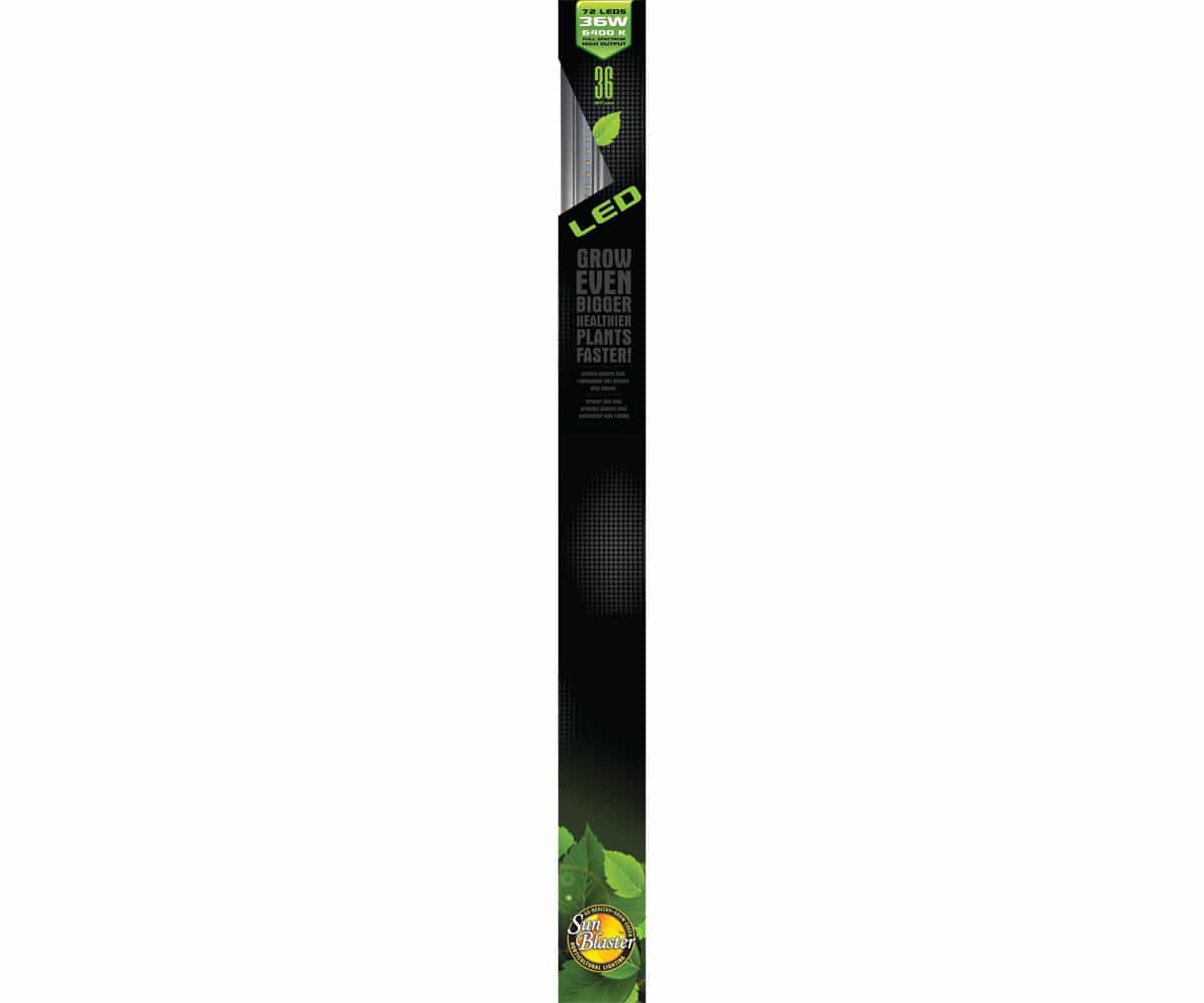 SunBlaster High Output 72-LED 6400K 36W Strip Light, 3'