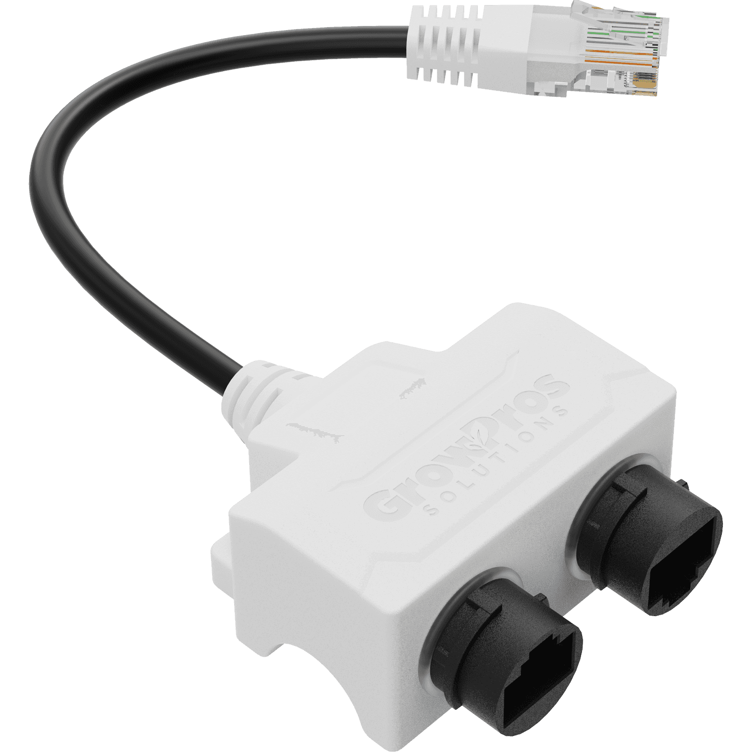 RJ45 to Dual RJ45 Push-Lock Signal Duplicator
