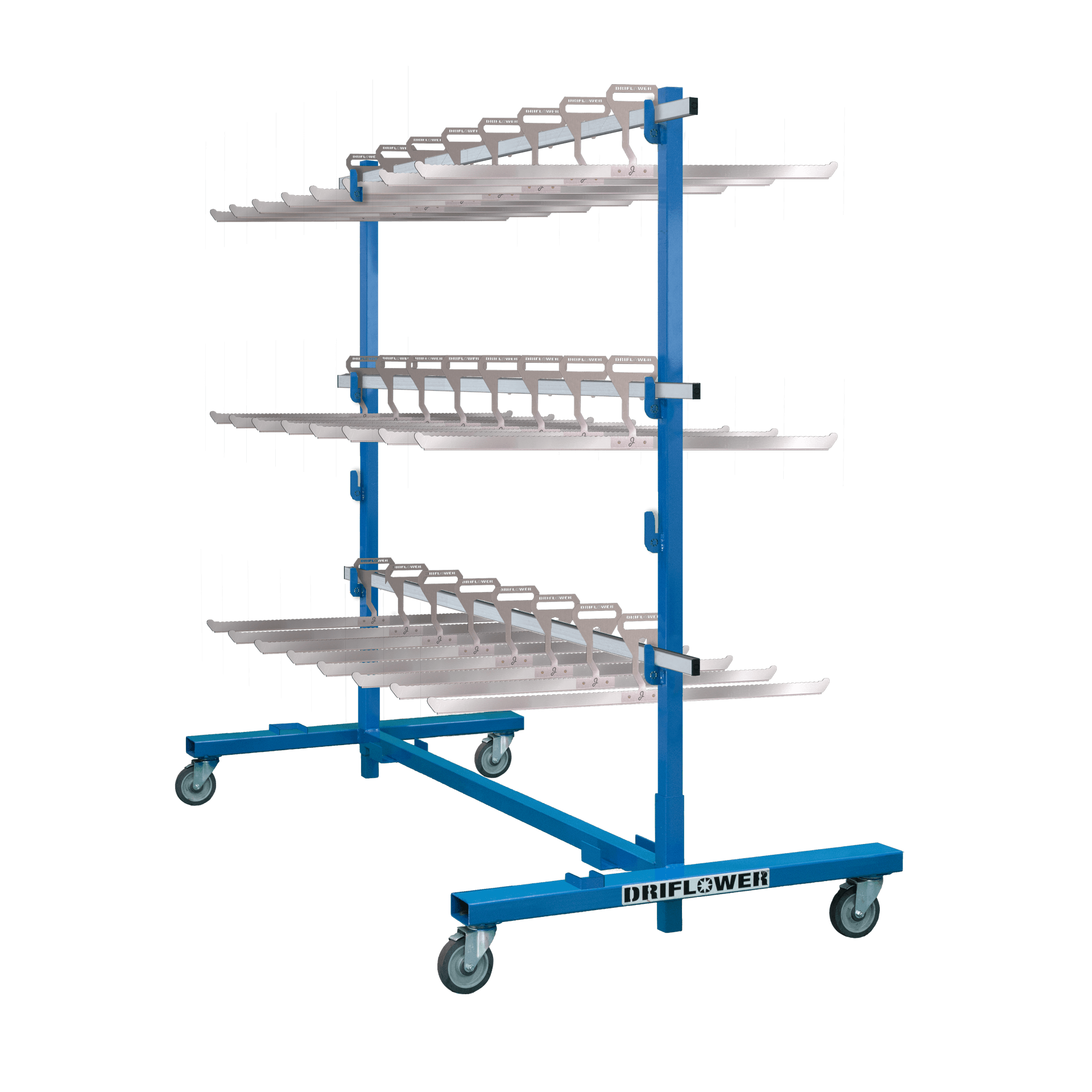 Industrial Rolling Dri-Rack • wide (44” base unit) — product photo