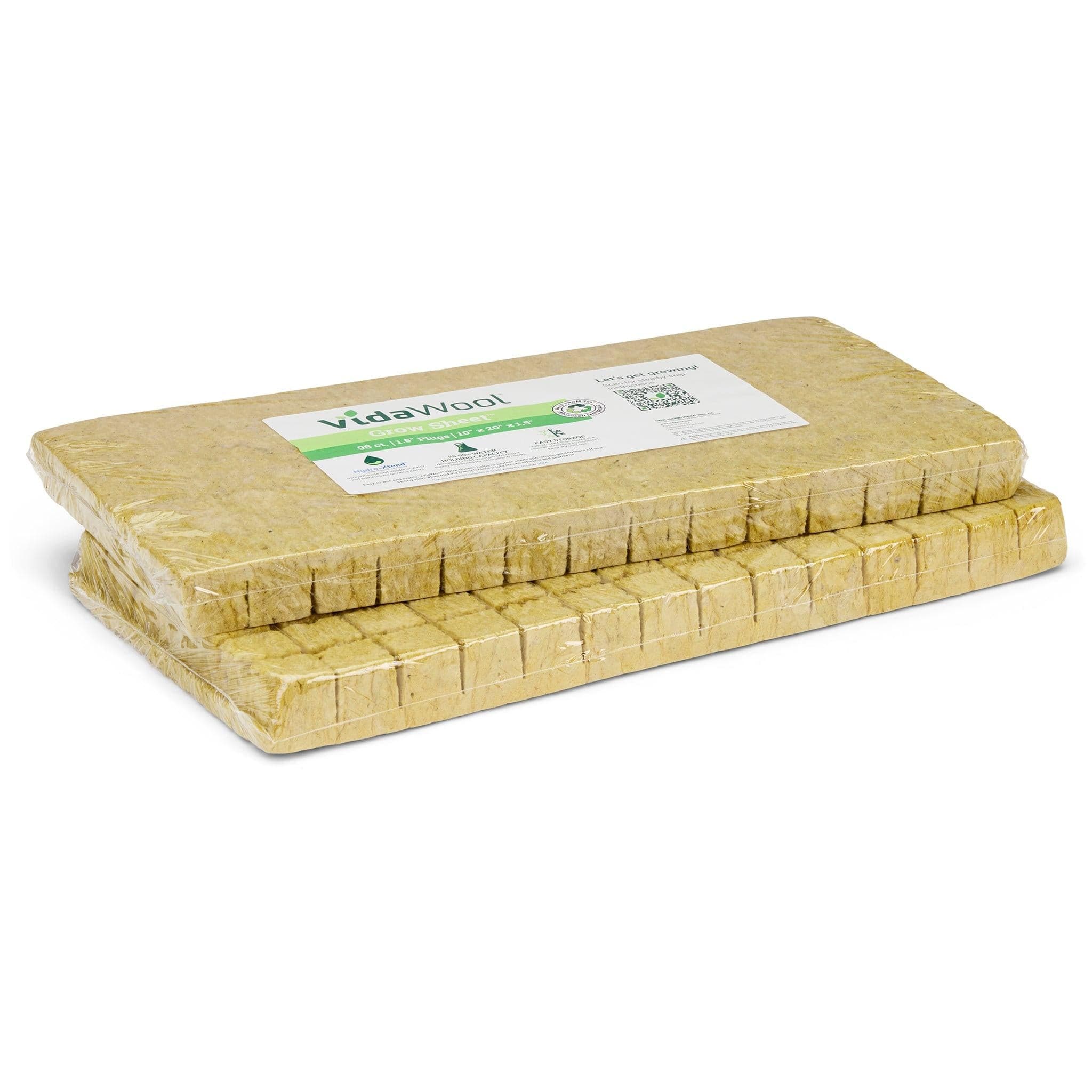 VidaWool Grow Sheet 1.5in 98CT Wrapped Case of 28 — product photo