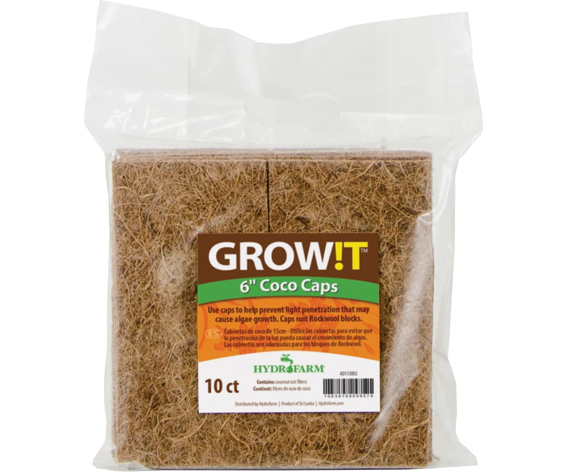 GROW!T Coco Caps, 6", pack of 10 — product photo