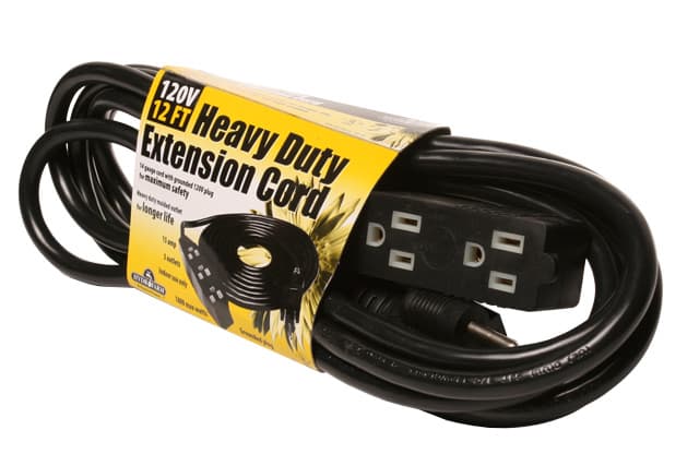 Heavy Duty Extension Cord, 120V, 12' — product photo