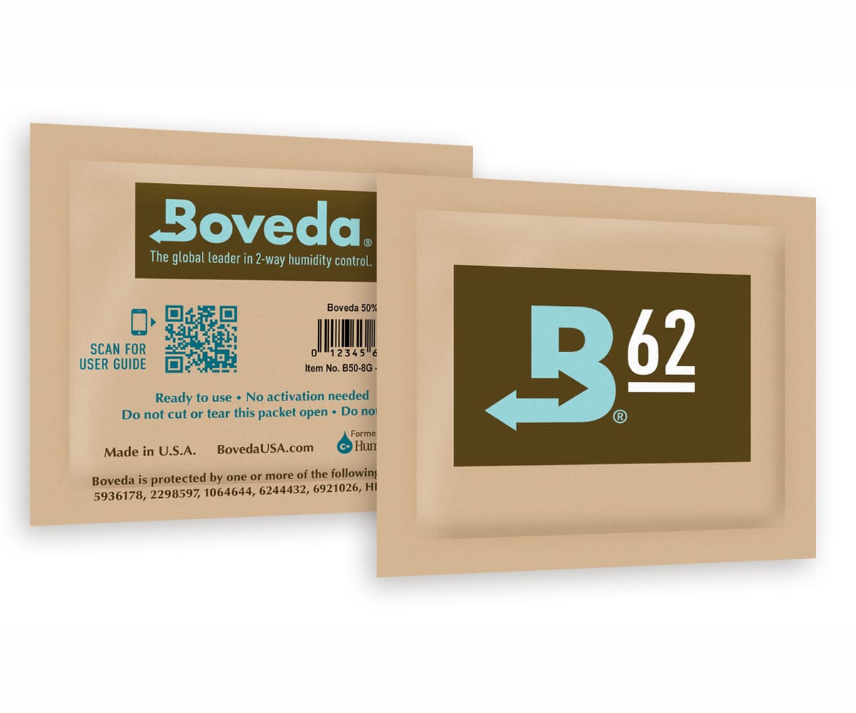 Boveda 62% RH, 8 grams, case of 300 — product photo