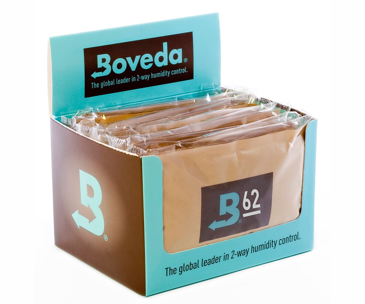 Boveda 62% RH, 67 grams, pack of 12 — product photo