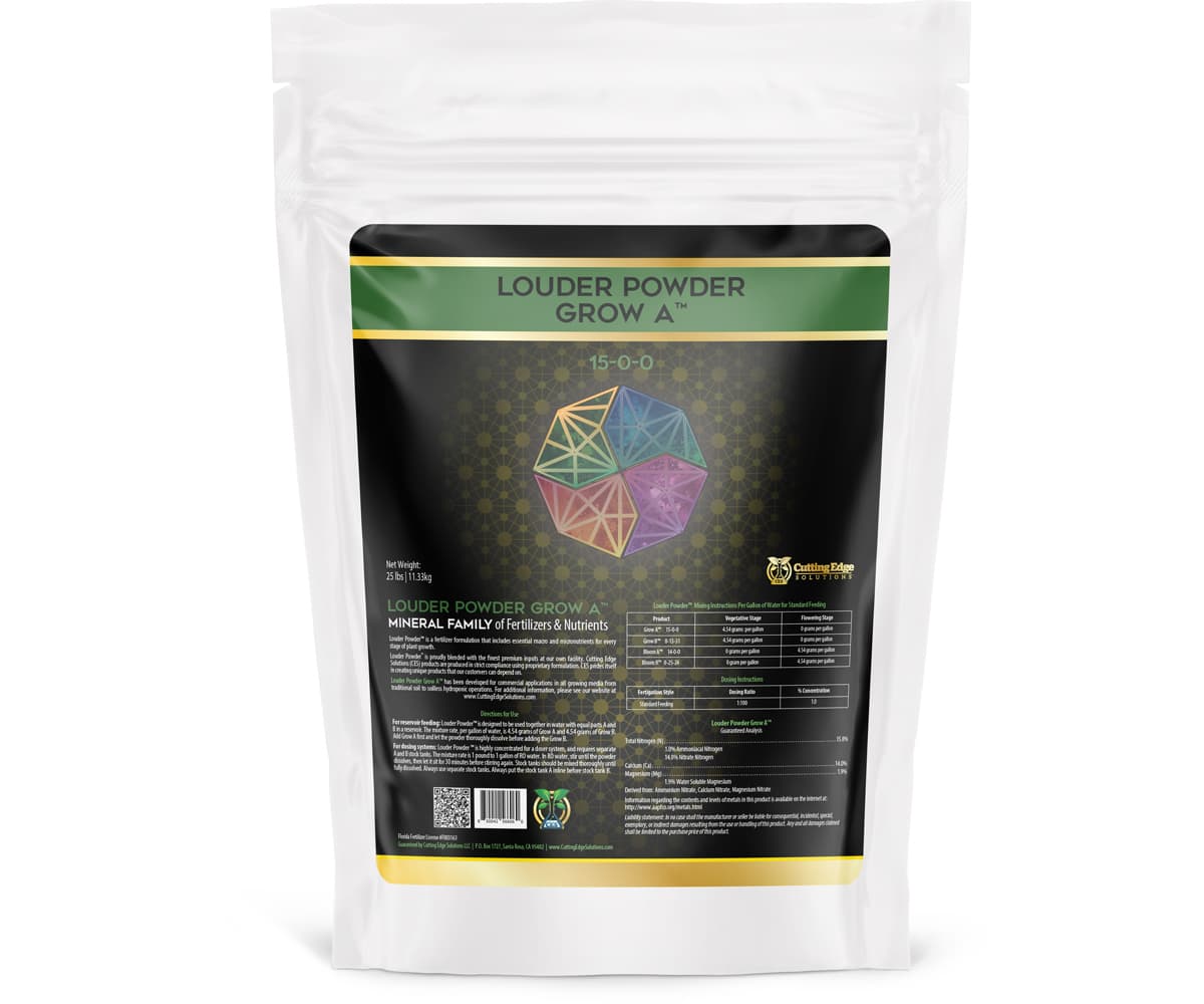 Cutting Edge Solutions Louder Powder Grow A (15-0-0), 25 lb Bag — product photo