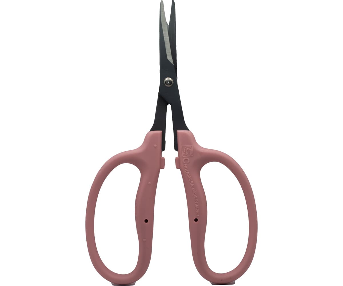 Chikamasa B500SRFP Scissors Curved Blade, Pink, Fluorine/SS/EL — product photo