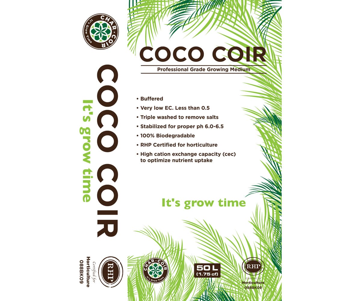 Char Coir100% RHP Certified Coco Coir, 50L * — product photo