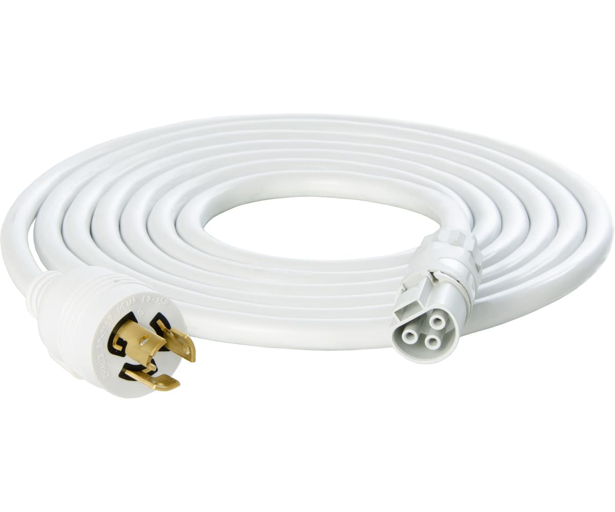 PHOTOBIO X White Cable Harness, 18AWG locking 277V, L7-15P, 10' — product photo