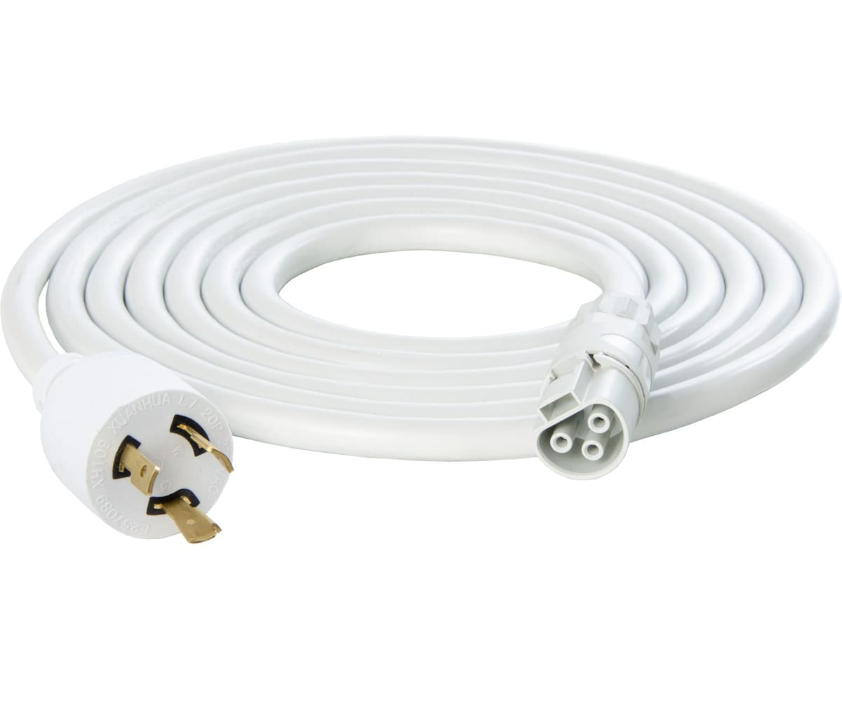 PHOTOBIO White Cable Harness, 18AWG locking 277V, L7-20P, 10' — product photo