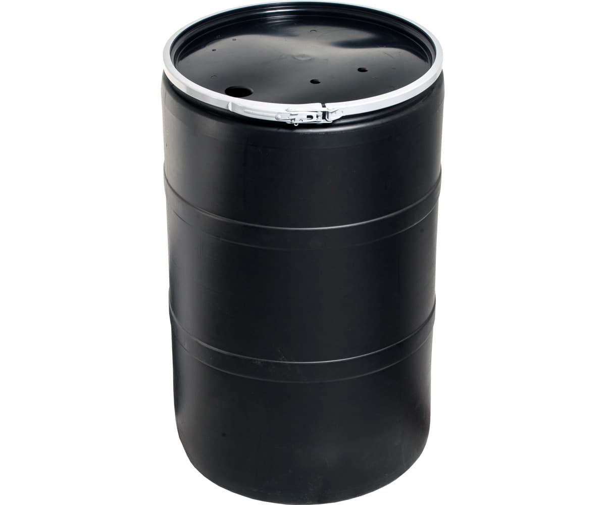 55 gal Drum with Pre-Drilled Locking Lid — product photo