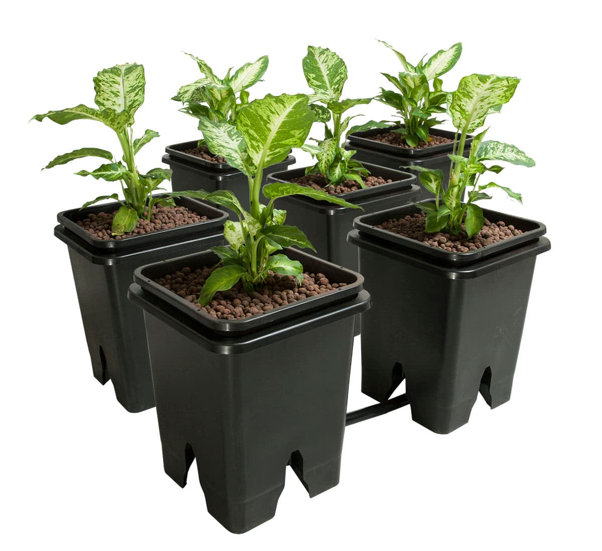 Active Aqua Grow Flow 2.0 Expansion Kit w/six 5 gal Square Pots — product photo