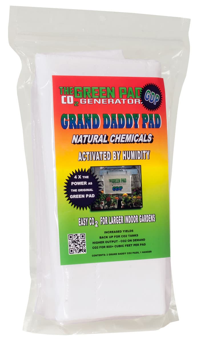 Green Pad Grand Daddy Pad CO2 Generator, pack of 2 pads w/1 hanger — product photo