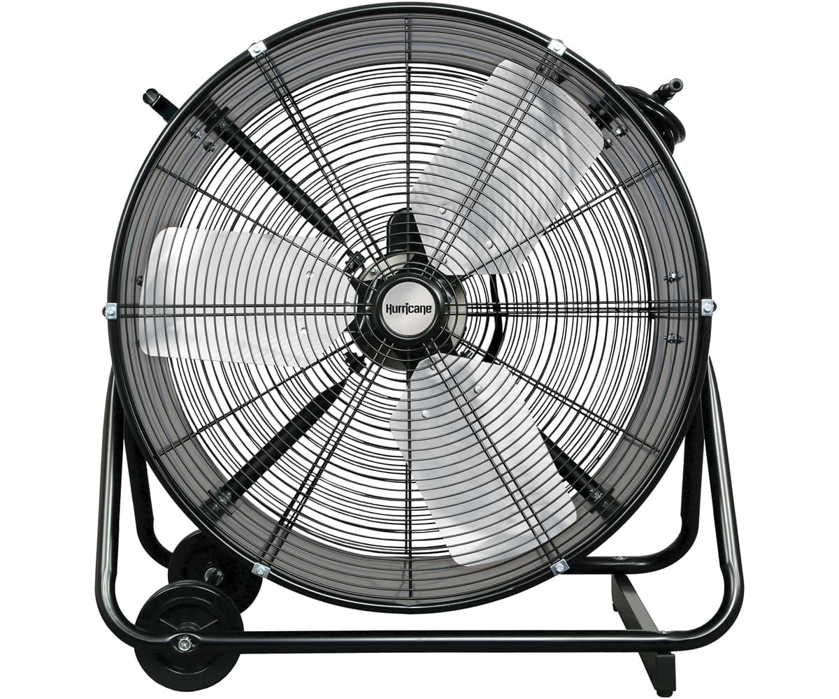 Hurricane Pro Heavy Duty Adjustable Tilt Drum Fan 24 in * — product photo
