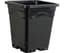 Active Aqua 12" x 12" Square Black Pot, 12" Tall, case of 24 — product photo