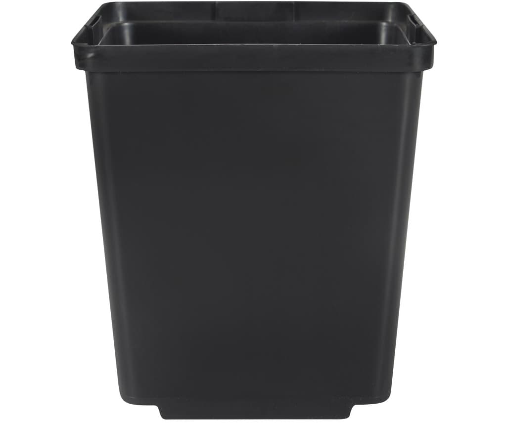 3.5" Square Deep Pot w/tag slot, Black,Case of 832 * — product photo