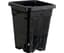 Active Aqua 5" x 5" Square Black Pot, 7" Tall, case of 100 — product photo