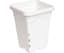 Active Aqua 5" x 5" Square White Pot, 7" Tall, case of 100 — product photo