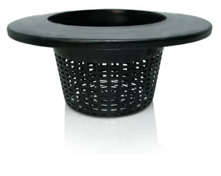 Wide Lip Bucket Basket, 6", case of 25 — product photo