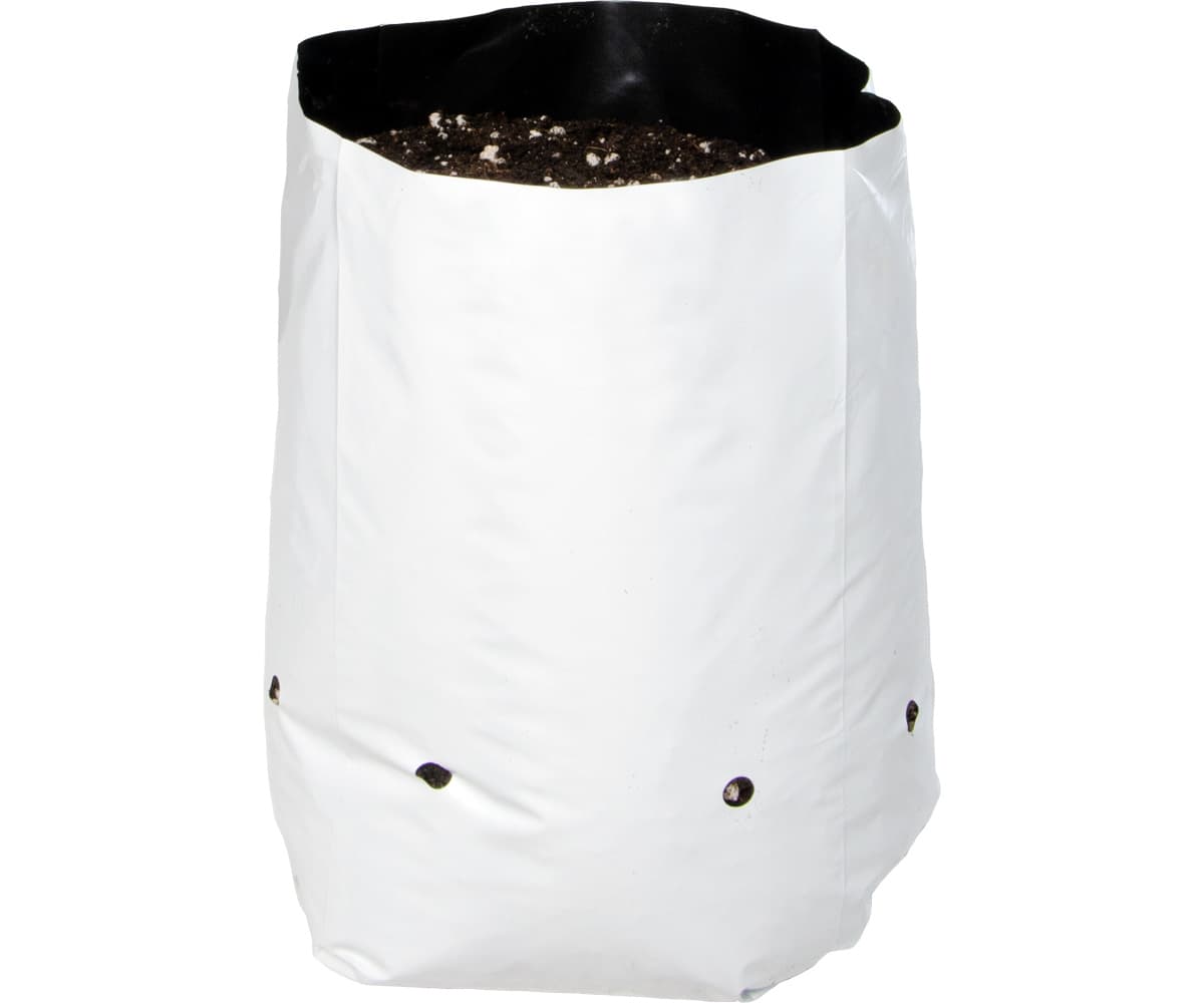 Hydrofarm Black & White Grow Bag, 2 gal (20 packs of 25) — product photo