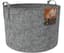 Dirt Pot Flexible Portable Planter, Grey, 30 gal, with handles — product photo