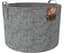 Dirt Pot Flexible Portable Planter, Grey, 45 gal, with handles — product photo