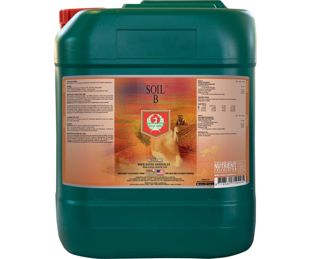 House & Garden Soil Nutrient B, 5 Liters * — product photo