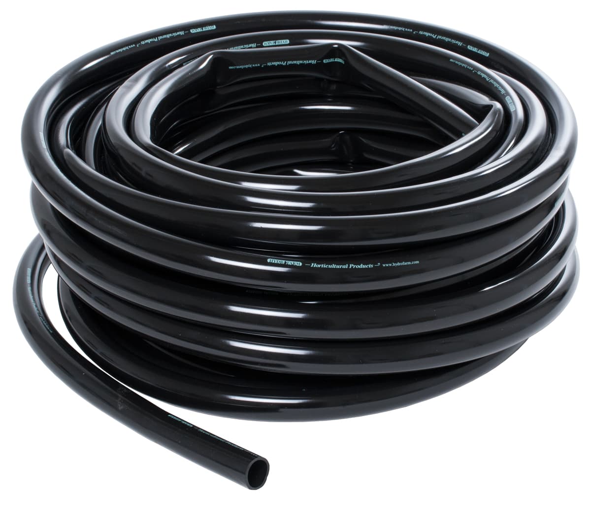 1" ID Black Tubing 100' — product photo