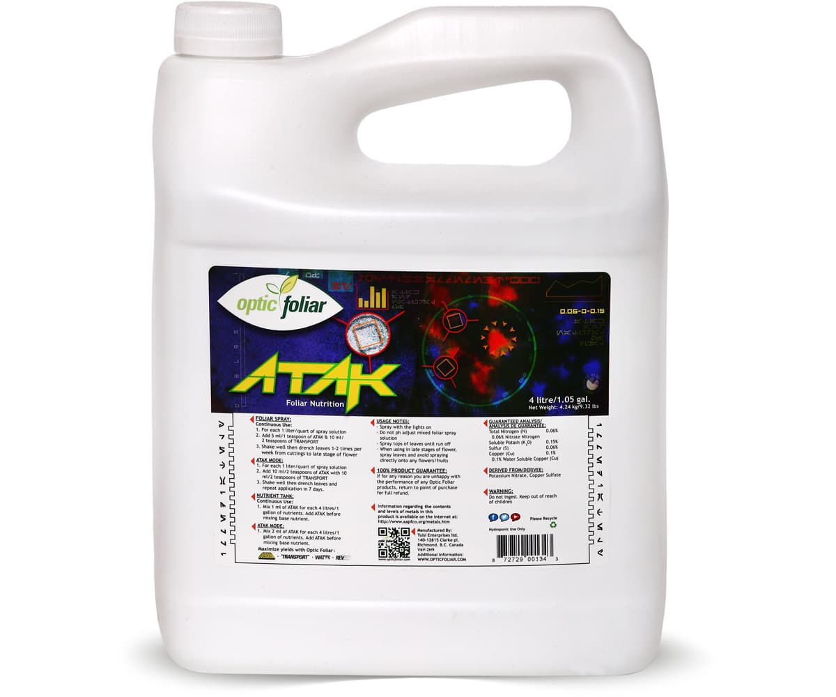 Optic Foliar ATAK CONCENTRATE 4L 1.05gal * — product photo