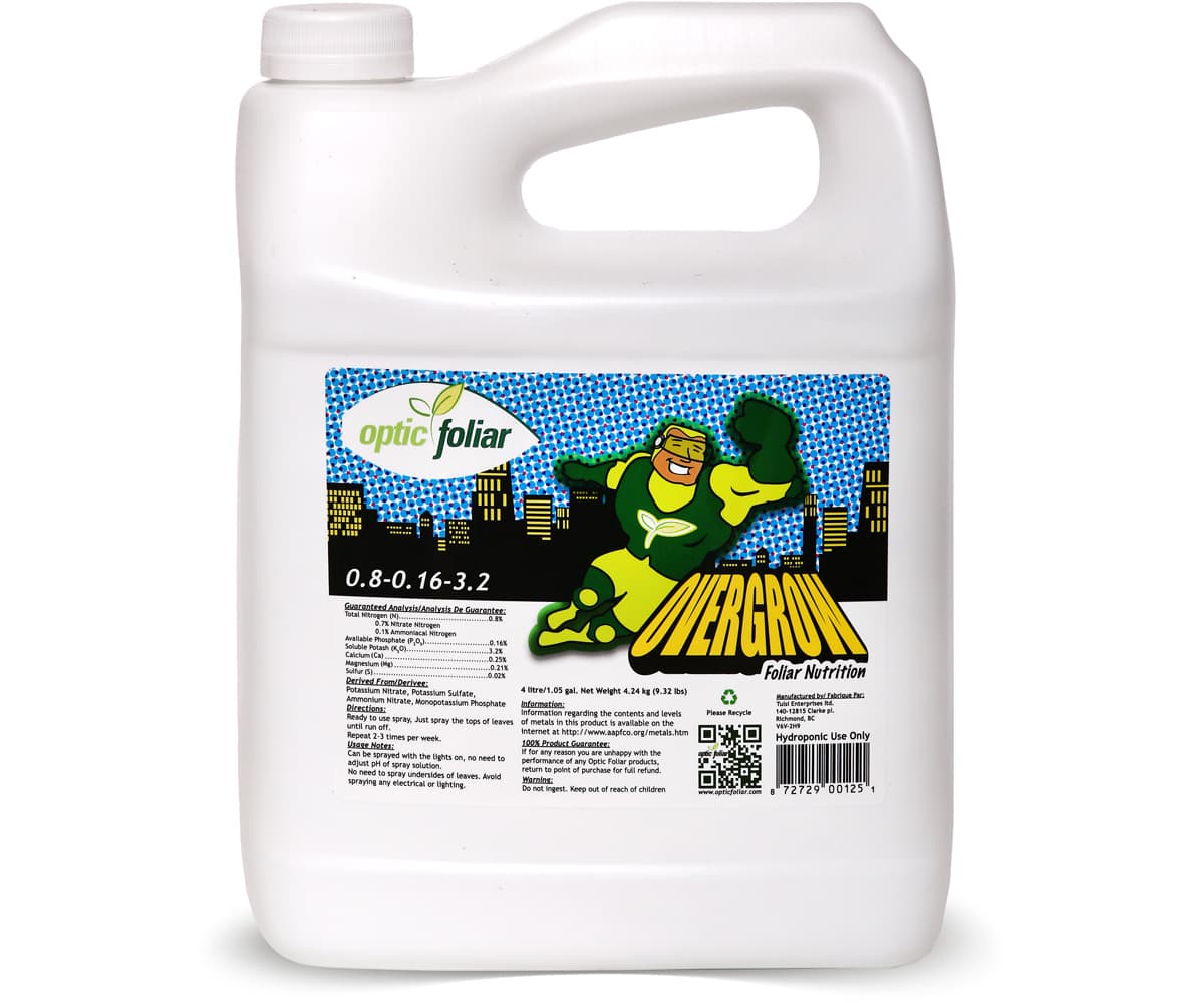 Optic Foliar OVERGROW, 4 L RTU — product photo