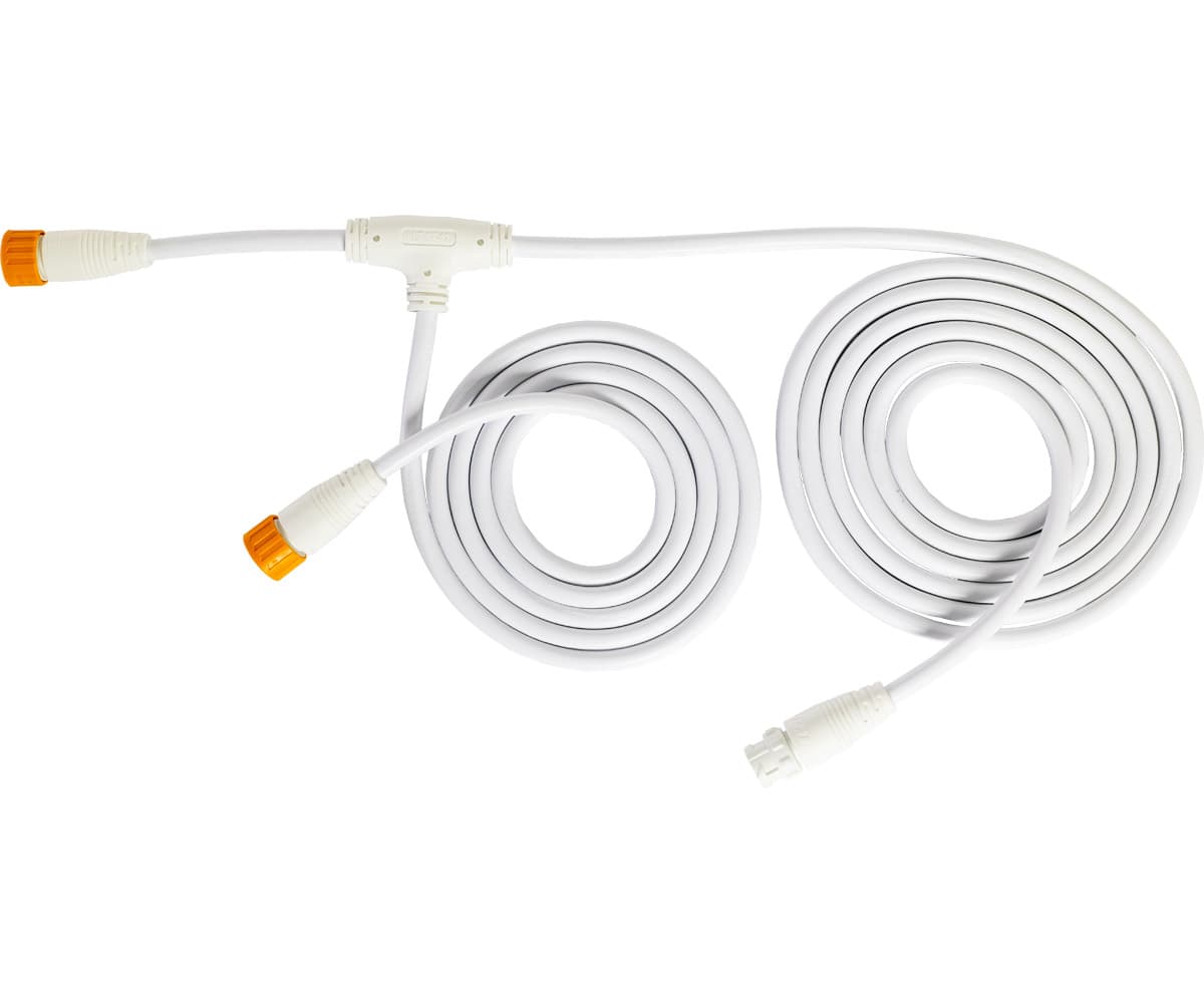 PHOTOBIO PHOTO LOC 0-10V Control Cable, 8' Trunk + 5' Branch (White) — product photo
