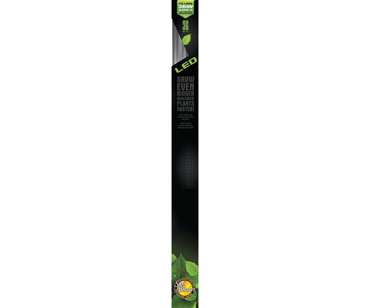 SunBlaster High Output 72-LED 6400K 36W Strip Light, 3' — product photo