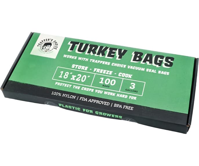 Trapper's Choice Turkey Bags 18" x 20" (3 Gallon) Pack of 100 — product photo