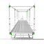 V-track Rolling Benches sturdy Grow Tray Stands flood Table — product photo