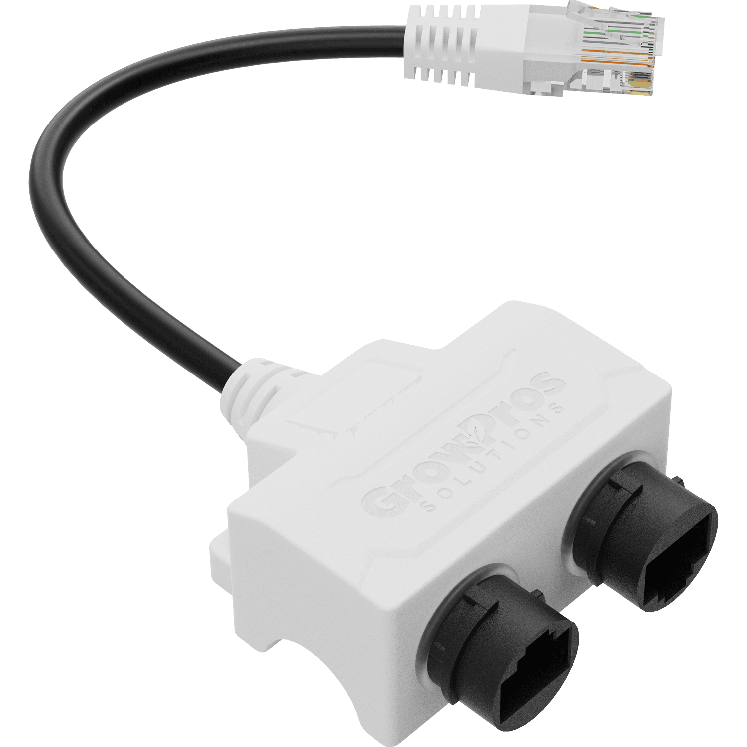 RJ45 to Dual RJ45 Push-Lock Signal Duplicator — product photo