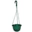 BLD 6.00 HANGING BASKET WITH SAUCER PLASTIC HANGER GREEN 6903021 — thumbnail 1 of 2