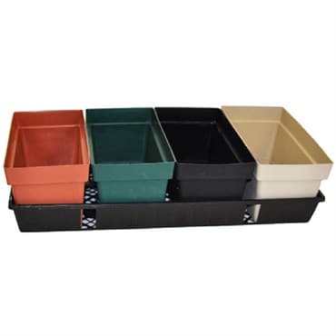BLD FLOWER BOX (5X10) TEXTURED BLK 50/CS 691101 — photo 1 of 2