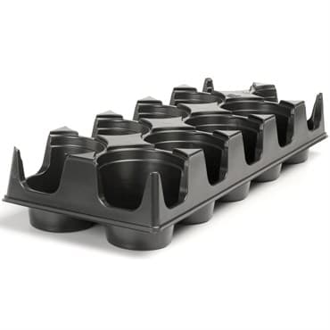 Landmark 04.33 11 Centimeter Transport Tray 10 Count Black 100 Per Case 40 Cases Per Pallet — photo 1 of 2