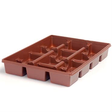 Landmark 04.50 Square Press Fit Tray X 12 Black 100 Per Case 20 Cases Per Pallet — photo 1 of 2