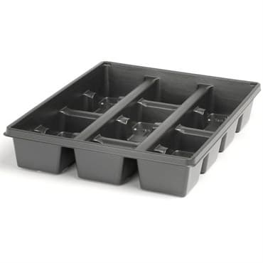 Landmark 04.00 Square Press Fit Tray 12 Count Black 100 Per Case 48 Cases Per Pallet — photo 1 of 2