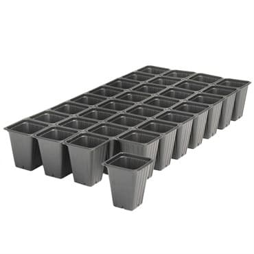 Landmark 03.00 Square Sheet Of Pots 32 Count Black 100 Per Case 24 Cases Per Pallet — photo 1 of 2